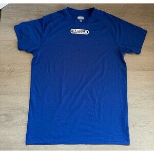 Battle Sports Performance Shirt Mens Medium M Royal Blue Football Baselayer Tee